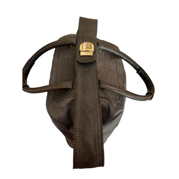 See By CHOLE Gray Leather Satchel Shoulder Handbag With Zips And Gold Hardware - Picture 8 of 16